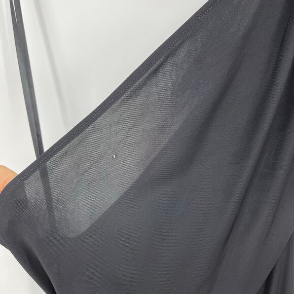 Staud | NWT Zenith Dress in Black Jersey One Shoulder Maxi Silver Buckle XS - Picture 9 of 16